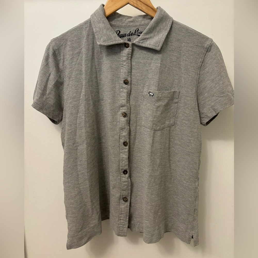 Peau de Loup Grey Button up - Picture 7 of 10